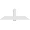 Ekena Millwork Eugene Architectural Grade PVC Gable Bracket, 60"W x 22 1/2"H x 6"D x 6"F, 9/12 Pitch GBP060X23X0606EUG00 - alternate 2